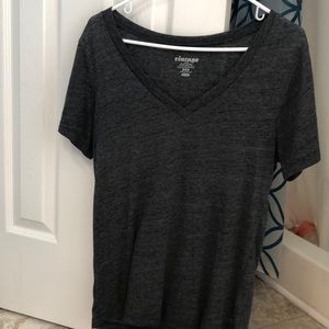 V neck solid T-shirt